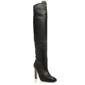 Stuart Weitzman Thigh High Blk Leather EDIE Boots
